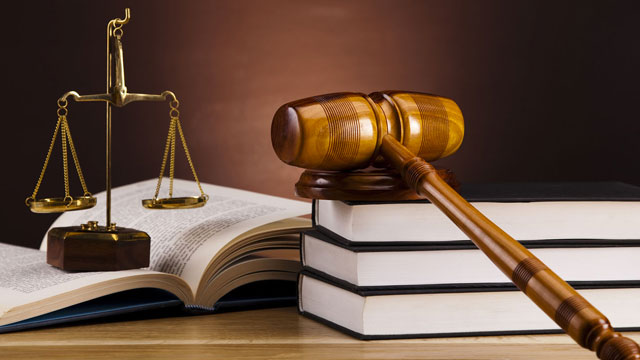 Scales of Justice next to a gavel